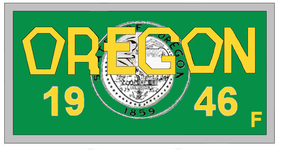 (image for) 1946 Oregon FALL registration inspection sticker